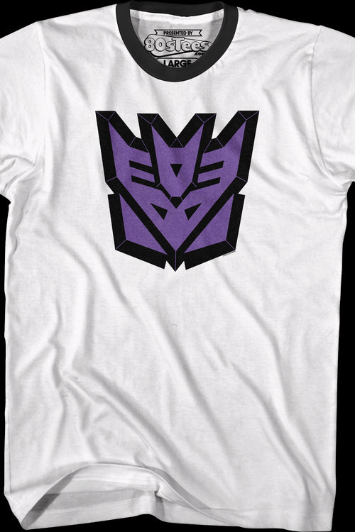 Decepticons Classic Logo Transformers Ringer Shirtmain product image