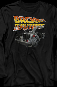 DeLorean Back To The Future Long Sleeve Shirt