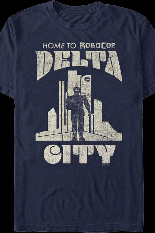 Delta City Silhouette Robocop T-Shirtmain product image