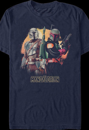 Din Djarin And Boba Fett The Mandalorian Star Wars T-Shirt
