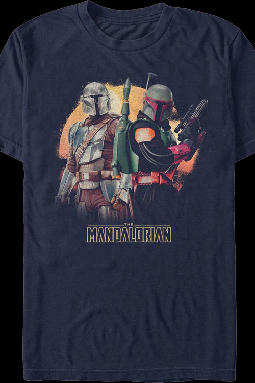 Din Djarin And Boba Fett The Mandalorian Star Wars T-Shirtmain product image