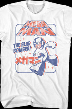Distressed Blue Bomber Mega Man T-Shirt