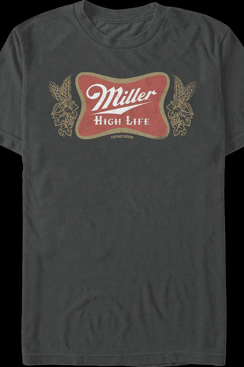 Distressed Charcoal Logo Miller High Life T-Shirtmain product image
