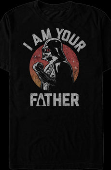 Distressed Darth Vader I Am Your Father Star Wars T-Shirt