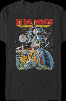 Distressed Episode IV Poster Star Wars T-Shirt