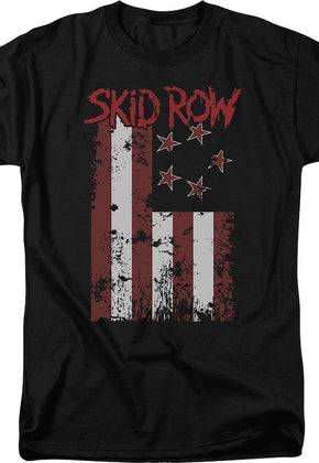 Distressed Flag Skid Row T-Shirt
