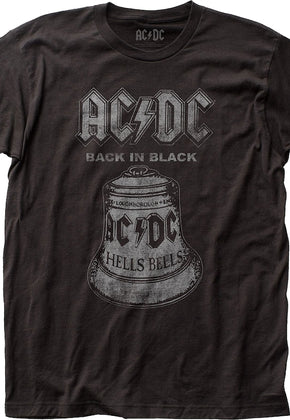 Distressed Hells Bells ACDC Shirt