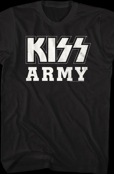 Distressed KISS Army Shirt