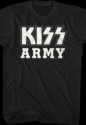 Distressed KISS Army Shirt