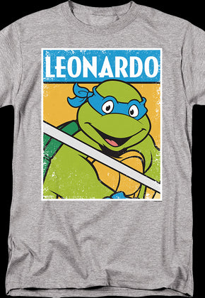 Distressed Leonardo Photo Teenage Mutant Ninja Turtles T-Shirt
