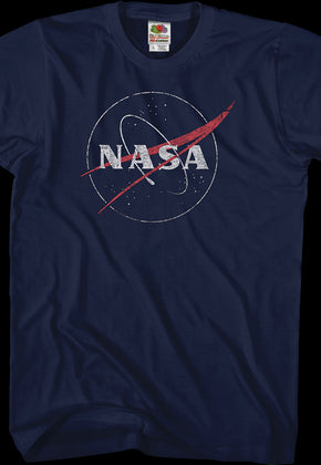 Distressed Logo NASA T-Shirt