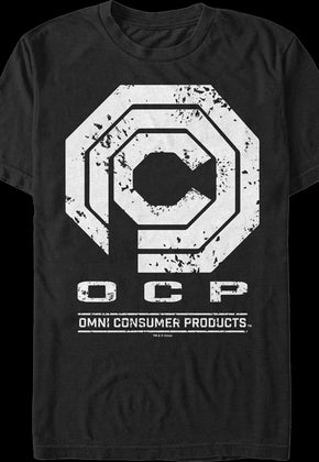 Distressed OCP Logo Robocop T-Shirt