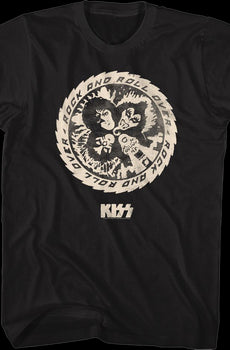 Distressed Rock and Roll Over KISS T-Shirt