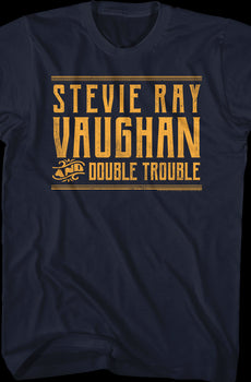 Distressed Stevie Ray Vaughan and Double Trouble T-Shirt
