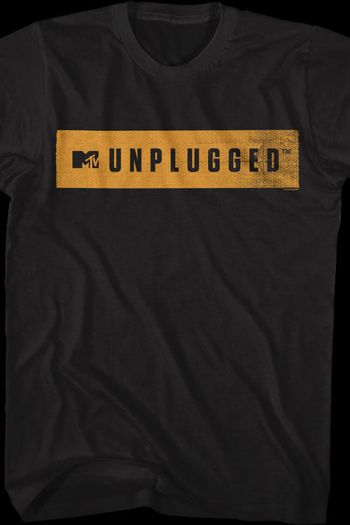 Distressed Unplugged Banner MTV Shirtmain product image