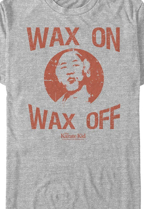 Distressed Wax On Wax Off Karate Kid T-Shirt