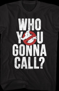 Distressed Who You Gonna Call Real Ghostbusters T-Shirt