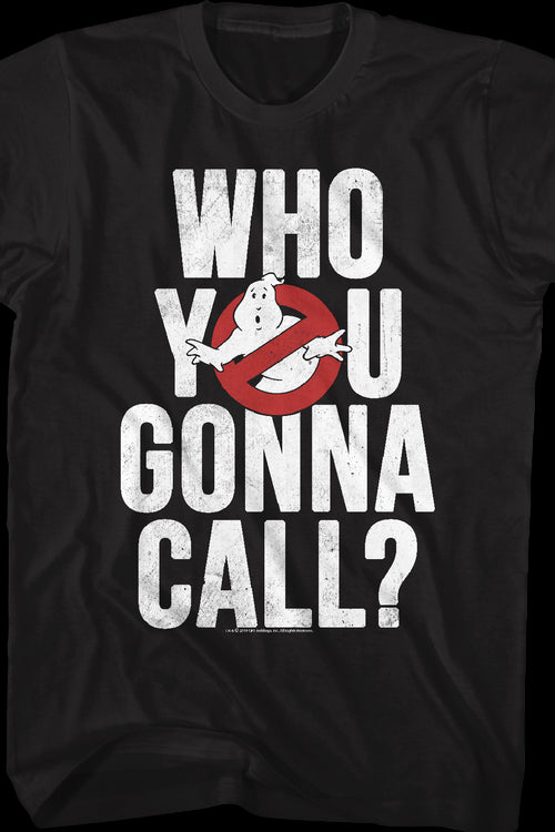 Distressed Who You Gonna Call Real Ghostbusters T-Shirtmain product image
