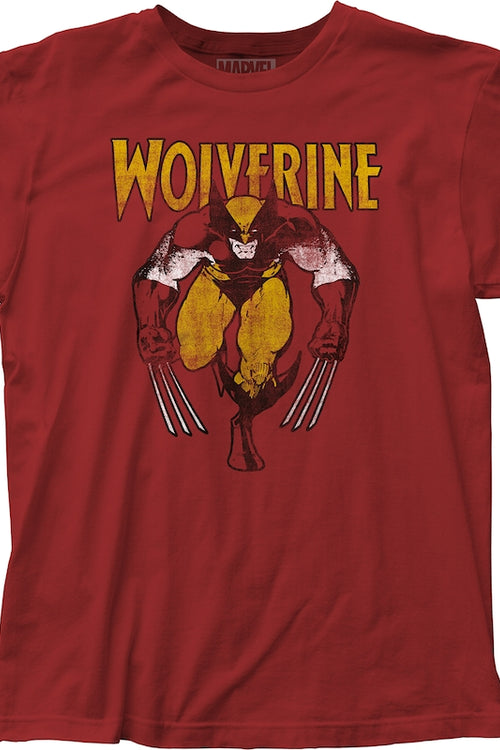 Distressed Wolverine Marvel T-Shirtmain product image