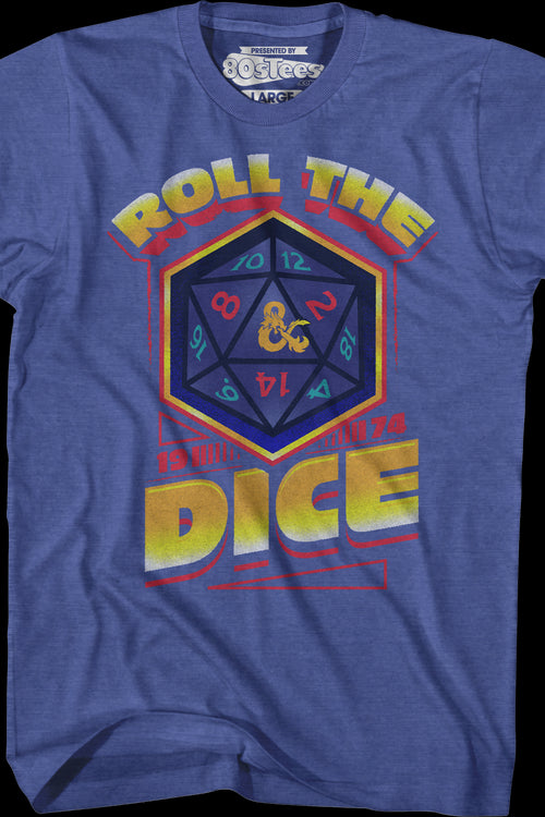Roll The Dice Dungeons & Dragons T-Shirtmain product image
