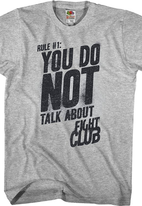Do Not Talk About Fight Club Shirt
