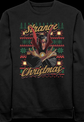 Doctor Strange Faux Ugly Christmas Sweater Marvel Comics Sweatshirt