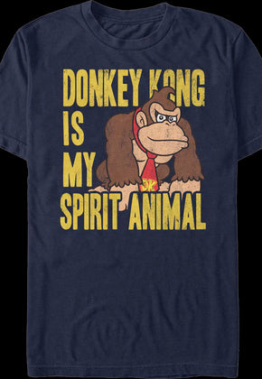 Donkey Kong Is My Spirit Animal Nintendo T-Shirt