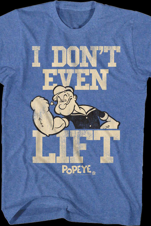 Don't Even Lift Popeye T-Shirtmain product image