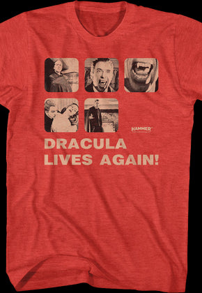 Dracula Lives Again Hammer Films T-Shirt