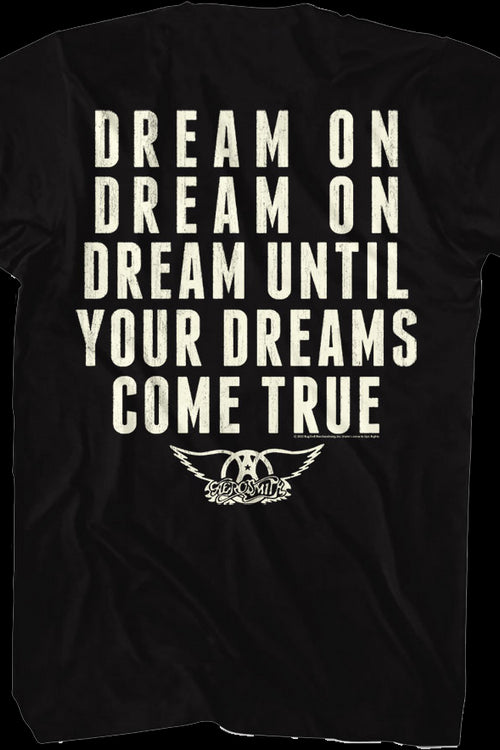 Front & Back Dream Until Your Dreams Come True Aerosmith T-Shirtmain product image