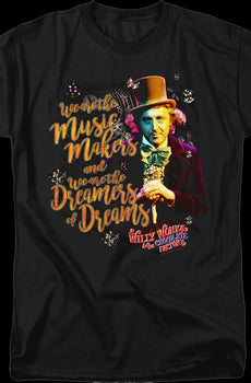 Dreamers Of Dreams Willy Wonka And The Chocolate Factory T-Shirt