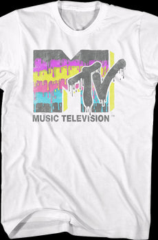 Dripping Paint Logo MTV Shirt