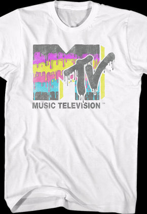 Dripping Paint Logo MTV Shirt