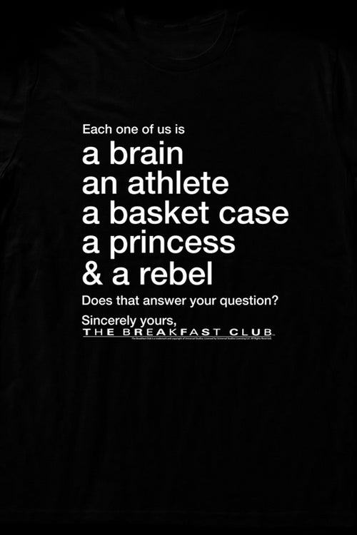 Each One Of Us Breakfast Club T-Shirtmain product image