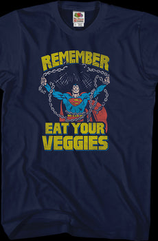 Eat Your Veggies Superman T-Shirt