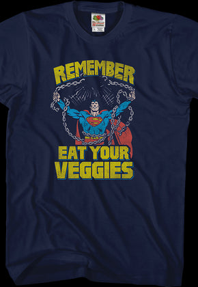 Eat Your Veggies Superman T-Shirt