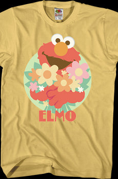 Elmo With Flowers Sesame Street T-Shirt