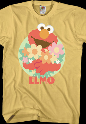 Elmo With Flowers Sesame Street T-Shirt