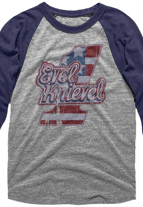 Evel Knievel Raglan Baseball Shirt
