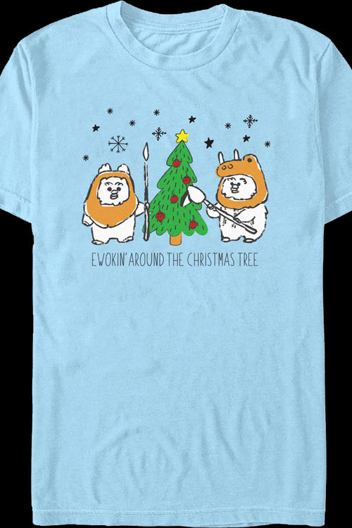 Ewokin' Around The Christmas Tree Star Wars T-Shirtmain product image