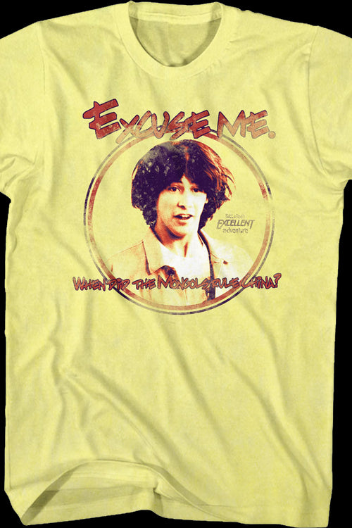 Excuse Me Bill and Ted's Excellent Adventure T-Shirtmain product image