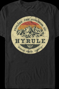 Explore the Kingdom of Hyrule Legend of Zelda T-Shirt