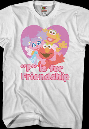 F is for Friendship Sesame Street T-Shirt