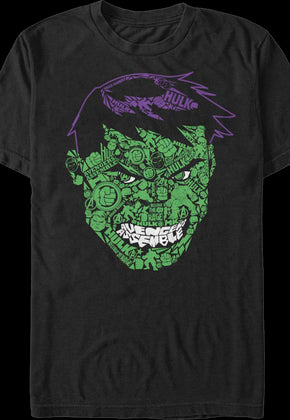 Face Icons Incredible Hulk T-Shirt