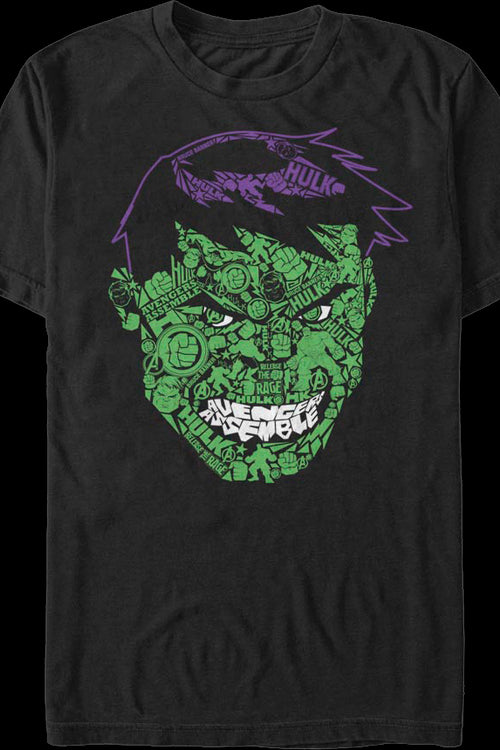 Face Icons Incredible Hulk T-Shirtmain product image