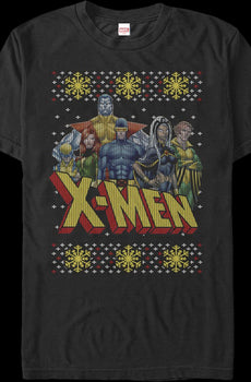 Faux Ugly Christmas Sweater X-Men T-Shirt