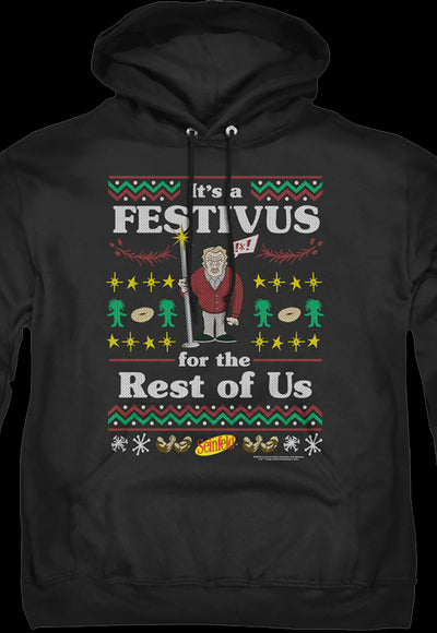 Faux Ugly Festivus Sweater Seinfeld Hoodie