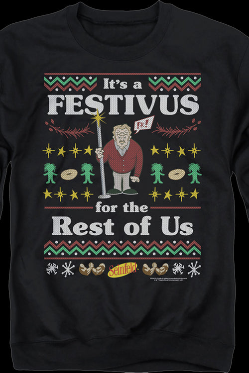 Faux Ugly Festivus Sweater Seinfeld Sweatshirtmain product image