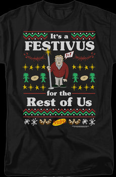 Faux Ugly Festivus Sweater Seinfeld T-Shirt