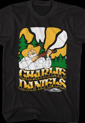 Fiddle Illustration Charlie Daniels T-Shirt
